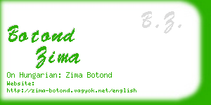 botond zima business card